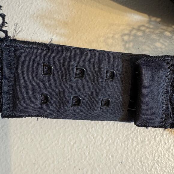 Soma bra black Embraceable Enchanting lace push up back lace insets Sz 32DD  NWT - Picture 6 of 9